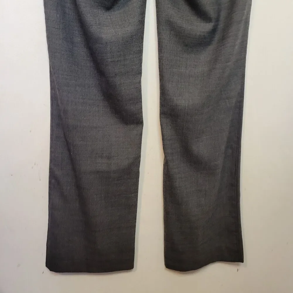 Gap Women’s Size 6 Curvy Long Gray Dress Pants Wool Blend Pre-Owned